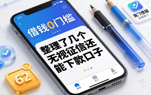 手机借钱0门槛，整理了几个无视征信还能下款的口子