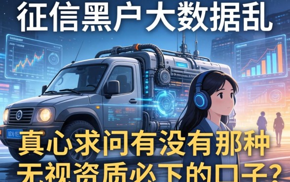 征信黑户大数据乱，真心求问有没有那种无视资质必下的口子？
