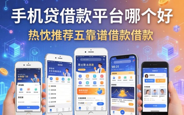 手机贷借款平台哪个好，热忱推荐五个靠谱的借款app