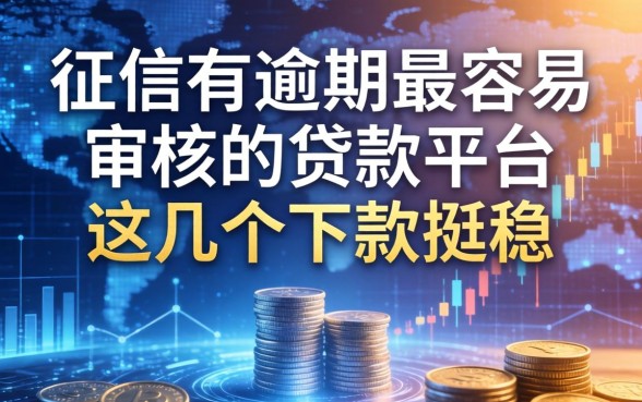 征信有逾期最容易审核的贷款平台，这几个下款挺稳