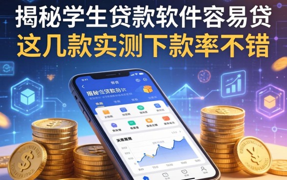 揭秘学生贷款软件容易贷，这几款实测下款率不错