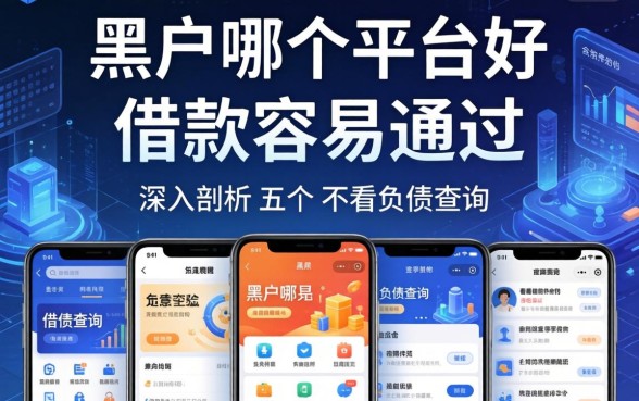 黑户哪个平台好借款容易通过，深入剖析五个不看负债查询的软件