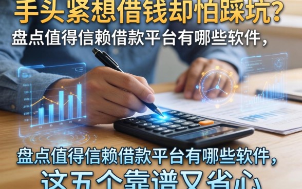 手头紧想借钱却怕踩坑？盘点值得信赖的借款平台有哪些软件，这五个靠谱又省心