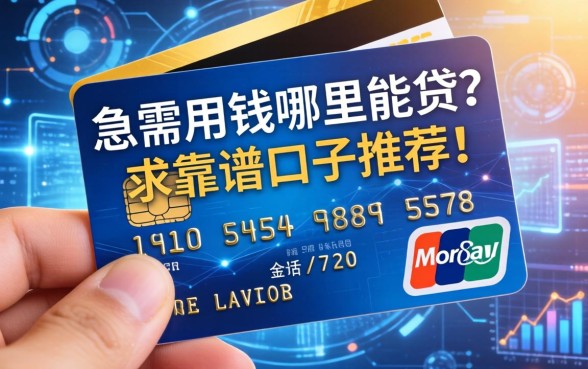 手里只有一张信用卡，急需用钱哪里能贷？求靠谱口子推荐！