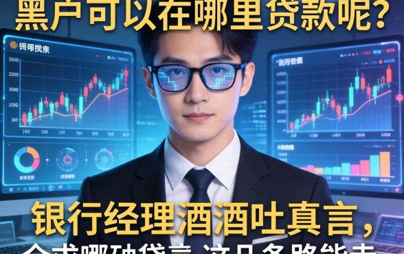 黑户可以在哪里贷款呢？银行经理酒后吐真言，这几条路能走