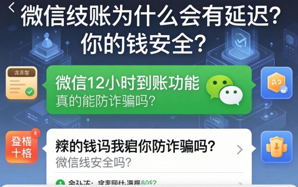 微信转账为什么会有延迟？微信12小时到账功能真的能防诈骗吗？你的钱安全吗？
