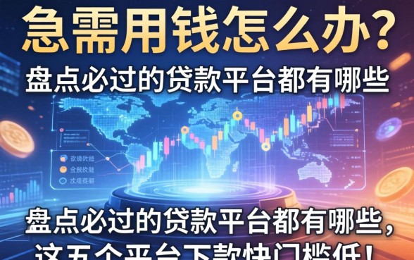 急需用钱怎么办？盘点必过的贷款平台都有哪些，这五个平台下款快门槛低！