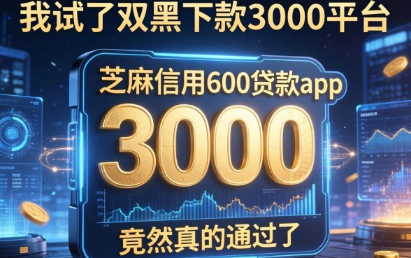 我试了双黑下款3000的平台，芝麻信用600贷款app竟然真的通过了