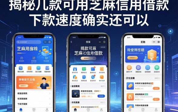 揭秘几款可用芝麻信用借款的软件，下款速度确实还可以
