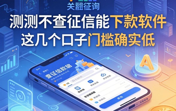 实测不查征信能下款的软件，这几个口子门槛确实低