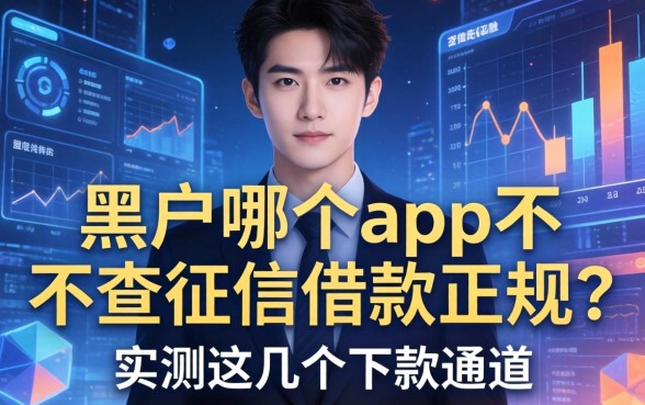 黑户哪个app不查征信借款正规？实测这几个下款通道