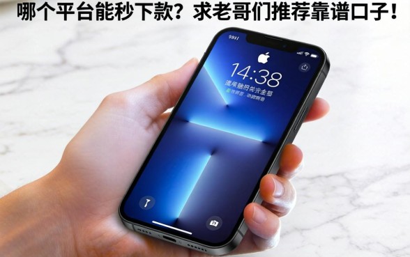 手头紧只有一部苹果手机，哪个平台能秒下款？求老哥们推荐靠谱口子！