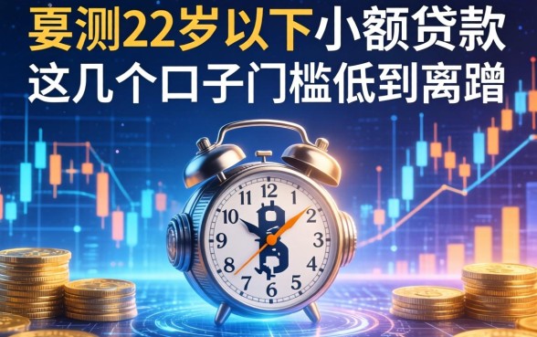 实测22岁以下可以用的小额贷款，这几个口子门槛低到离谱