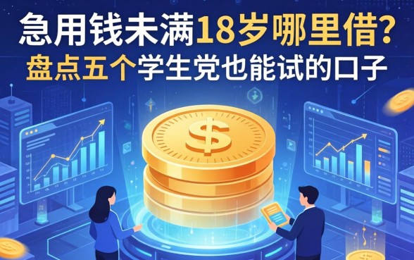 急用钱未满18岁哪里借？盘点五个学生党也能试的口子