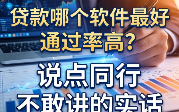 贷款哪个软件最好通过率高？说点同行不敢讲的实话