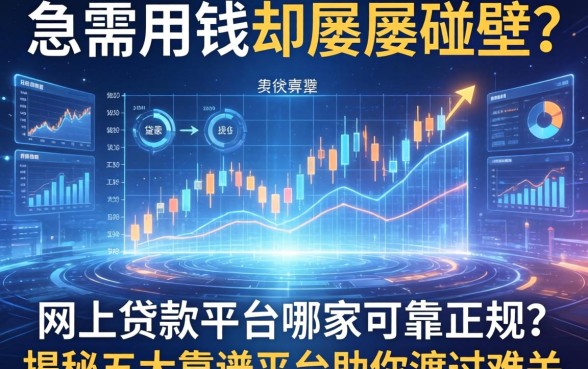 急需用钱却屡屡碰壁？网上贷款平台哪家可靠正规？揭秘五大靠谱平台助你渡过难关