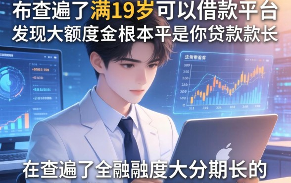 我查遍了满19岁可以借款的平台，发现额度大分期长的贷款平台根本不是你想的那样