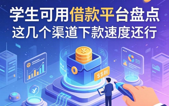 学生可用的借款平台盘点：这几个渠道下款速度还行