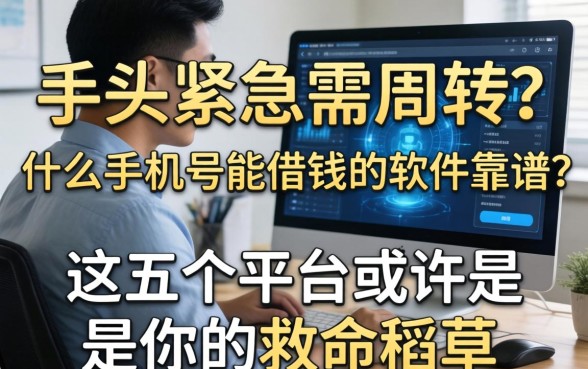 手头紧急需周转？什么手机号能借钱的软件靠谱？这五个平台或许是你的救命稻草