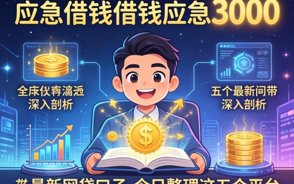 应急借钱借钱应急3000，深入剖析五个最新网贷口子今日整理这五个平台