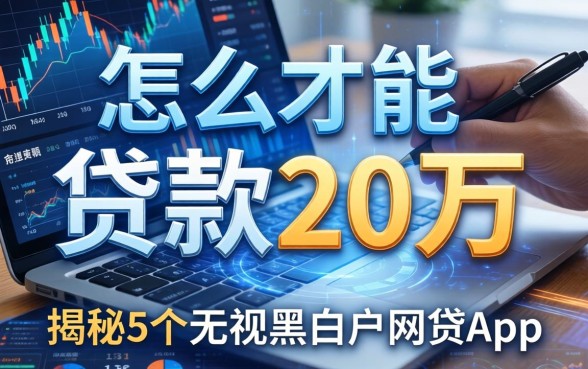 怎么才能贷款20万，揭秘5个无视黑白户网贷app