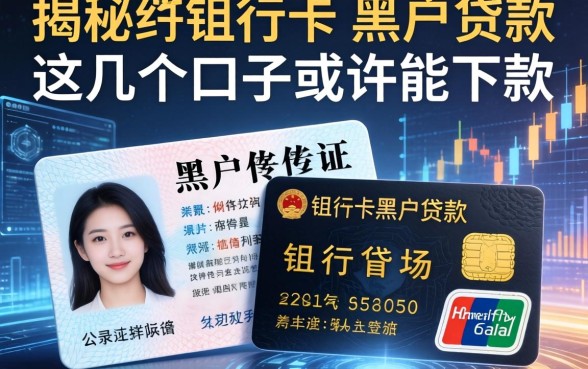 揭秘黑户身份证和银行卡黑户贷款，这几个口子或许能下款