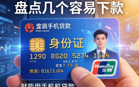 有银行卡身份证就能用手机贷款，盘点几个容易下款的
