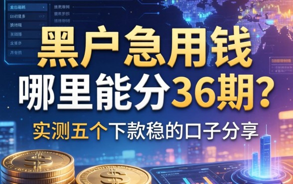 黑户急用钱哪里能分36期？实测五个下款稳的口子分享