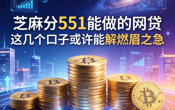 芝麻分551能做的网贷，这几个口子或许能解燃眉之急