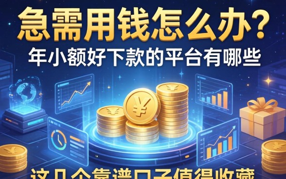 急需用钱怎么办？2026年小额好下款的平台有哪些？这几个靠谱口子值得收藏