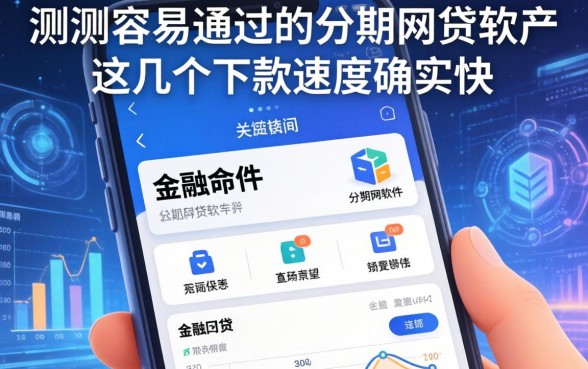 实测容易通过的分期网贷软件，这几个下款速度确实快