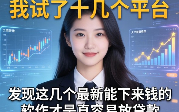 我试了十几个平台，发现这几个最新能下来钱的软件才是真容易放贷款