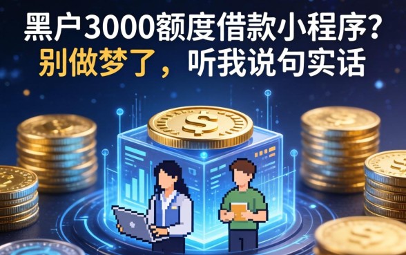 黑户3000额度借款小程序？别做梦了，听我说句实话