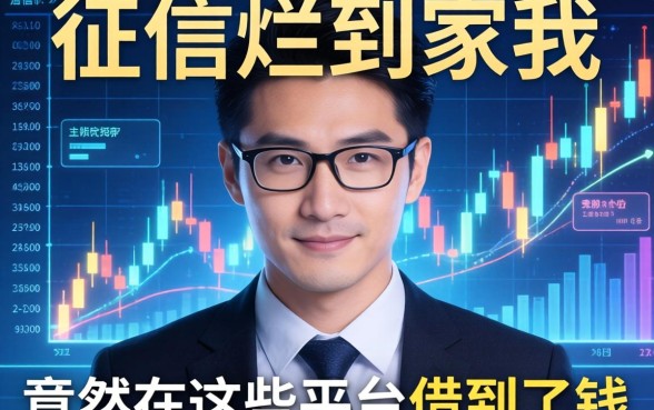 征信烂到家的我，竟然在这些平台借到了钱
