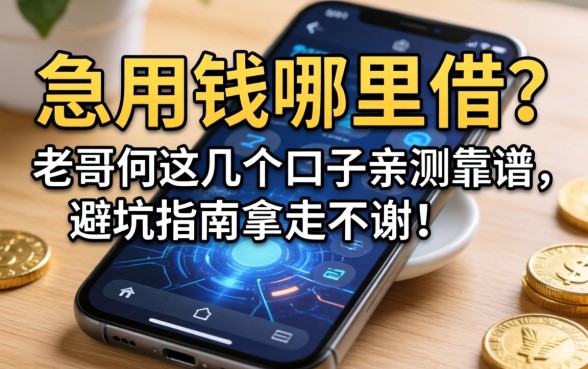 手机上急用钱哪里借？老哥们这几个口子亲测靠谱，避坑指南拿走不谢！