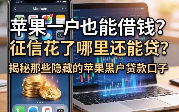 苹果手机也能借钱？征信花了哪里还能贷？揭秘那些隐藏的苹果黑户贷款口子