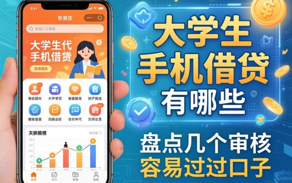 大学生手机借钱软件有哪些？盘点几个审核容易过的口子