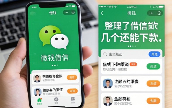 手机借钱到微信：整理了几个还能下款的渠道