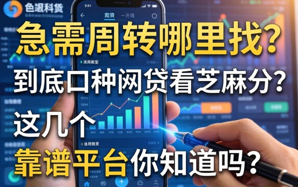 急需周转哪里找？到底哪种网贷看芝麻分？这几个靠谱平台你知道吗？