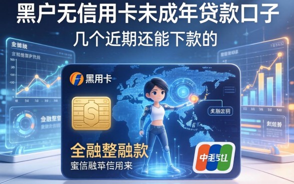 黑户无信用卡未成年贷款口子：整理几个近期还能下款的