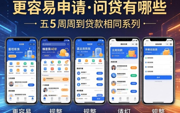 更容易申请的网贷有哪些，规整五个周周到贷款相同系列的软件