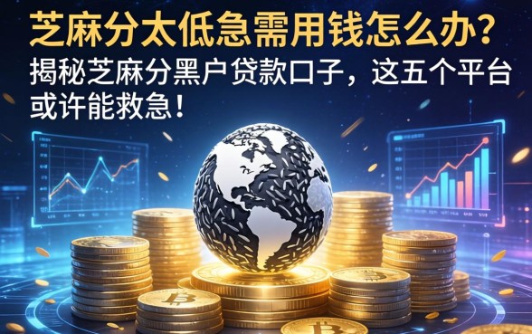 芝麻分太低急需用钱怎么办？揭秘芝麻分黑户贷款口子，这五个平台或许能救急！