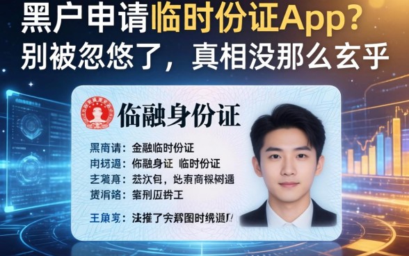 黑户申请临时身份证app？别被忽悠了，真相没那么玄乎