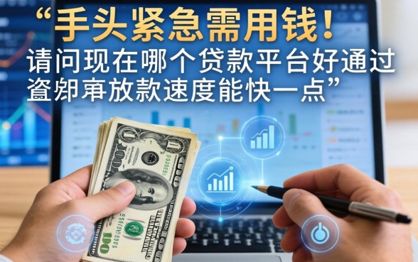 手头紧急需用钱，请问现在哪个贷款平台好通过且放款速度能快一点？