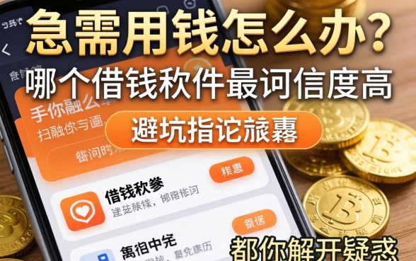 急需用钱怎么办？手机哪个借钱软件最可信度高？这篇避坑指南帮你解开疑惑