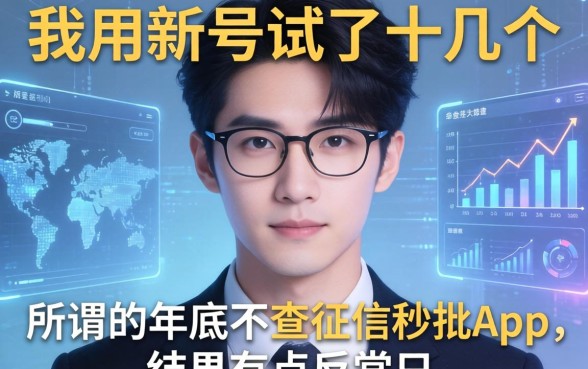 我用新号试了十几个所谓的年底不查征信秒批app，结果有点反常识