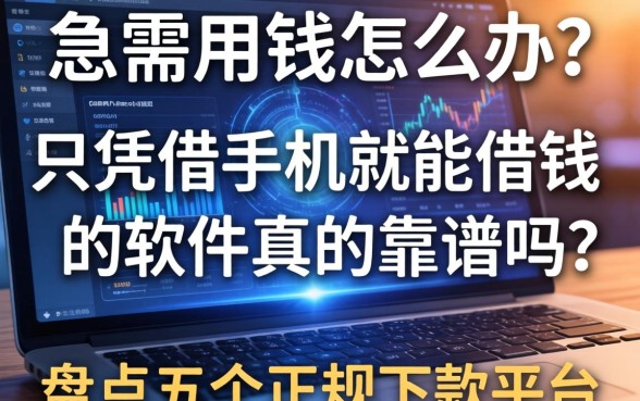 急需用钱怎么办？只凭借手机就能借钱的软件真的靠谱吗？盘点五个正规下款平台