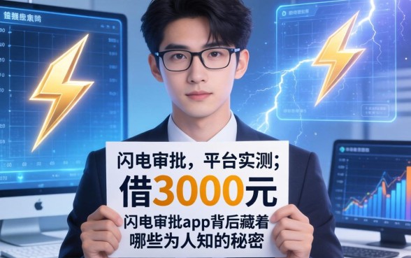 我借3000元的平台实测，闪电审批app背后藏着哪些不为人知的秘密