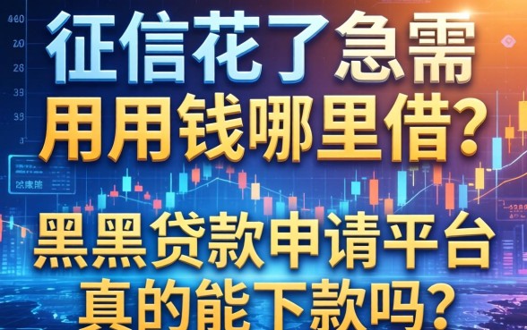 征信花了急需用钱哪里借？黑户贷款申请平台真的能下款吗？