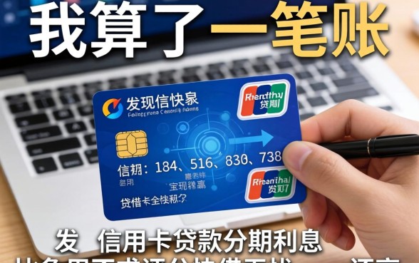 我算了一笔账，发现信用卡贷款分期利息比急用不求评分快借无忧的app还高